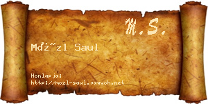 Mözl Saul névjegykártya
